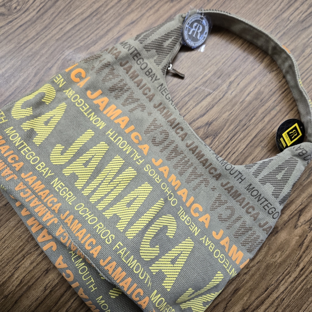 Robin Ruth Tan and Yellow Jamaica Shoulder Bag NWT